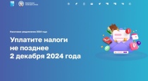 Уплатить налоги не позднее 2 декабря 2024