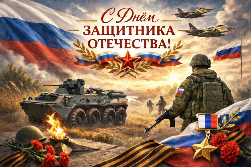 Общественная палата Ростовской области поздравляет с Днём защитника Отечества!