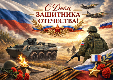 Общественная палата Ростовской области поздравляет с Днём защитника Отечества!